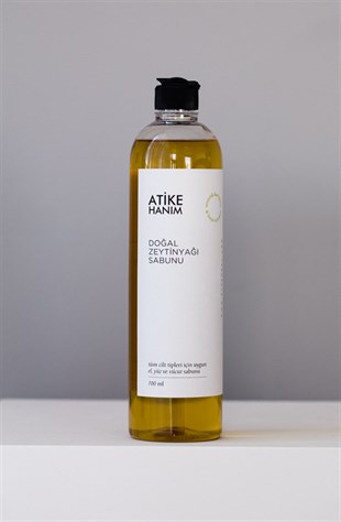 Atike Hanım Doğal Sıvı Zeytinyağı Sabunu - 700ml (Parfümsüz)